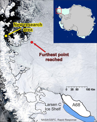 Illustration for article titled Sea Ice Has Foiled an Attempt to Reach Antarctica's Massive Iceberg